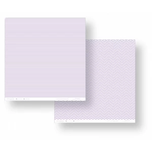 Folha para Scrapbook - Conceito - Lilás Listras