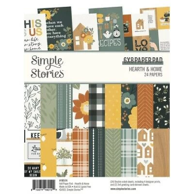 Kit Bloco A5 + Foam Stickers Hearth & Home - Simple Stories