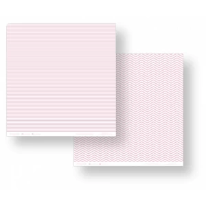 Folha para Scrapbook - Conceito - Rosa Candy Listras