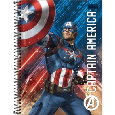 Caderno Universitário Avengers 1 Matéria 20x27,5 - Tilibra