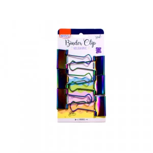 Prendedor Binder Clip Holographic Rainbow BD2508 - BRW