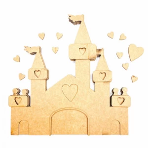 Mini Álbum Castelo MDF HAP20 - Coleção Happy - Carina Sartor