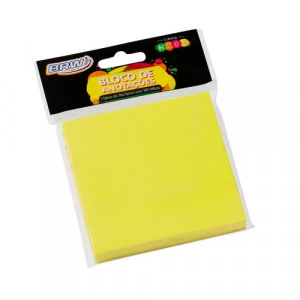 Post-it 76x76mm 100 Folhas Amarelo - BRW