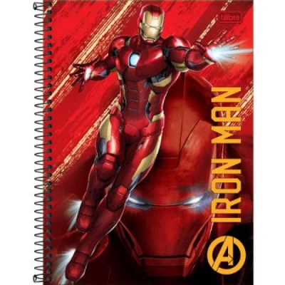 Caderno Universitário Avengers 1 Matéria 20x27,5 - Tilibra