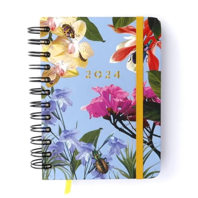 Agenda Planner Wire-o 2024 Joia Natural, Insecta Tarde 11,5x16 - Cicero