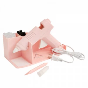 Conjunto Rosa Pistola para Cola Quente Glue Gun Kit - We R 110V