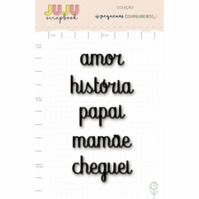 Enfeite Blackboard Cheguei - Coleção Pequenos Companheiros - Juju Scrapbook