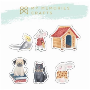 Acrílicos Estampados MMCMP2-11 Coleção Meus Pets - My Memories Crafts