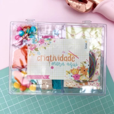Kit Aviamentos Coleção Eu Amo Scrapbook - Lemon Paper Design