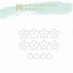 Acrílicos Adesivados MMCMLB-13 - Coleção My Little Big Love - My Memories Crafts