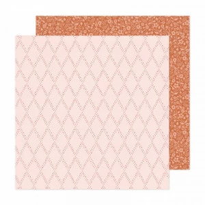 Folha para Scrapbook - Crate Paper - Coleção Fresh Bouquet - Keepsake