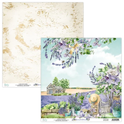 PRÉ-VENDA / Bloco de Papéis para Scrapbook 15x15 - Mintay - Coleção Lavender Farm