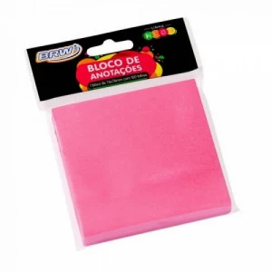 Post-it 76x76mm 100 Folhas Rosa - BRW