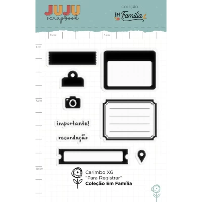 Carimbo XG Para Registrar Coleção Em Família - Juju Scrapbook