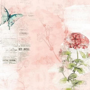 Folha para Scrapbook - Simple Stories - Coleção Simple Vintage Cottage Fields - Dream More