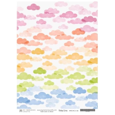 Papel Vegetal para Scrapbook A4 - My Memories Crafts - Coleção Minhas Cores MMCMCS-08