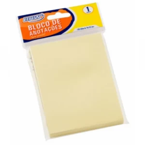 Post-it 76x102mm 100 Folhas Amarelo Tom Pastel - BRW