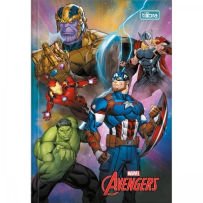 Caderno Brochura Avengers 80F 14x20 - Tilibra