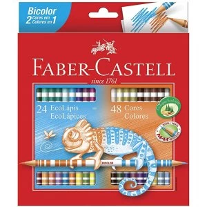 24 EcoLápis de Cor Bicolor - Faber-Castell