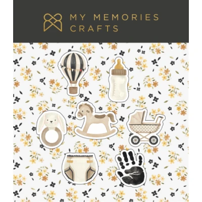 Elementos em acrilico - Coleção Minha Preciosidade  - My Memories Craft - Cópia