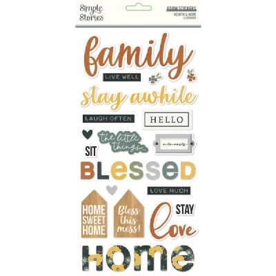 Foam Stickers Hearth & Home - Simple Stories